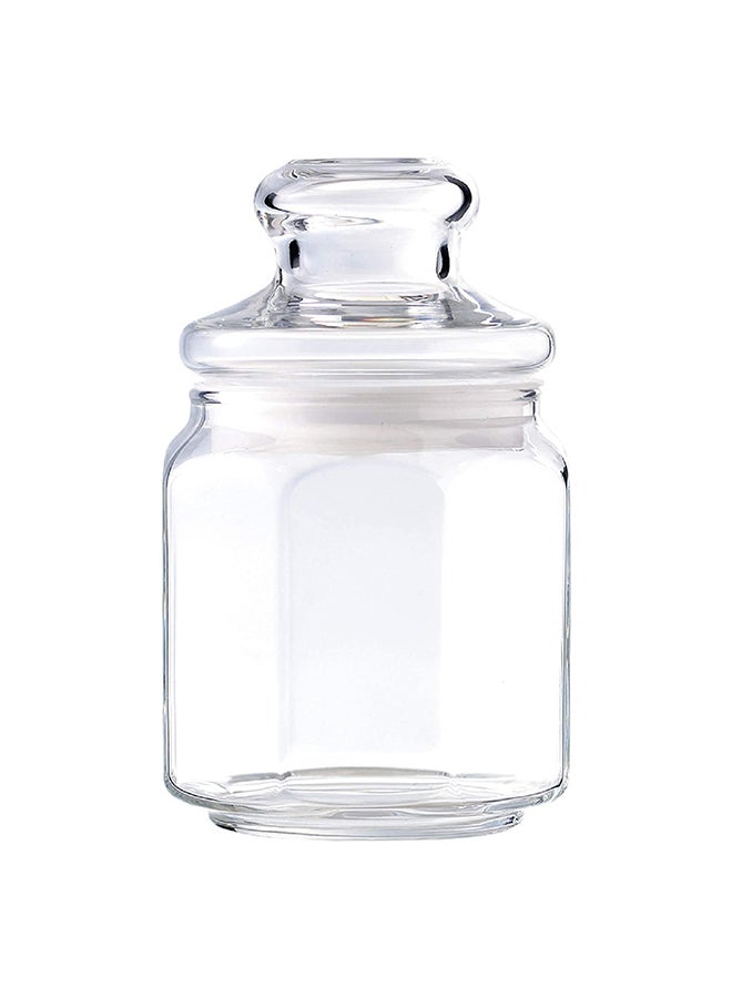 Ocean 2 Piece Glass Storage Pop Jar with Lid, 500ml Capacity - Clear - Image 2